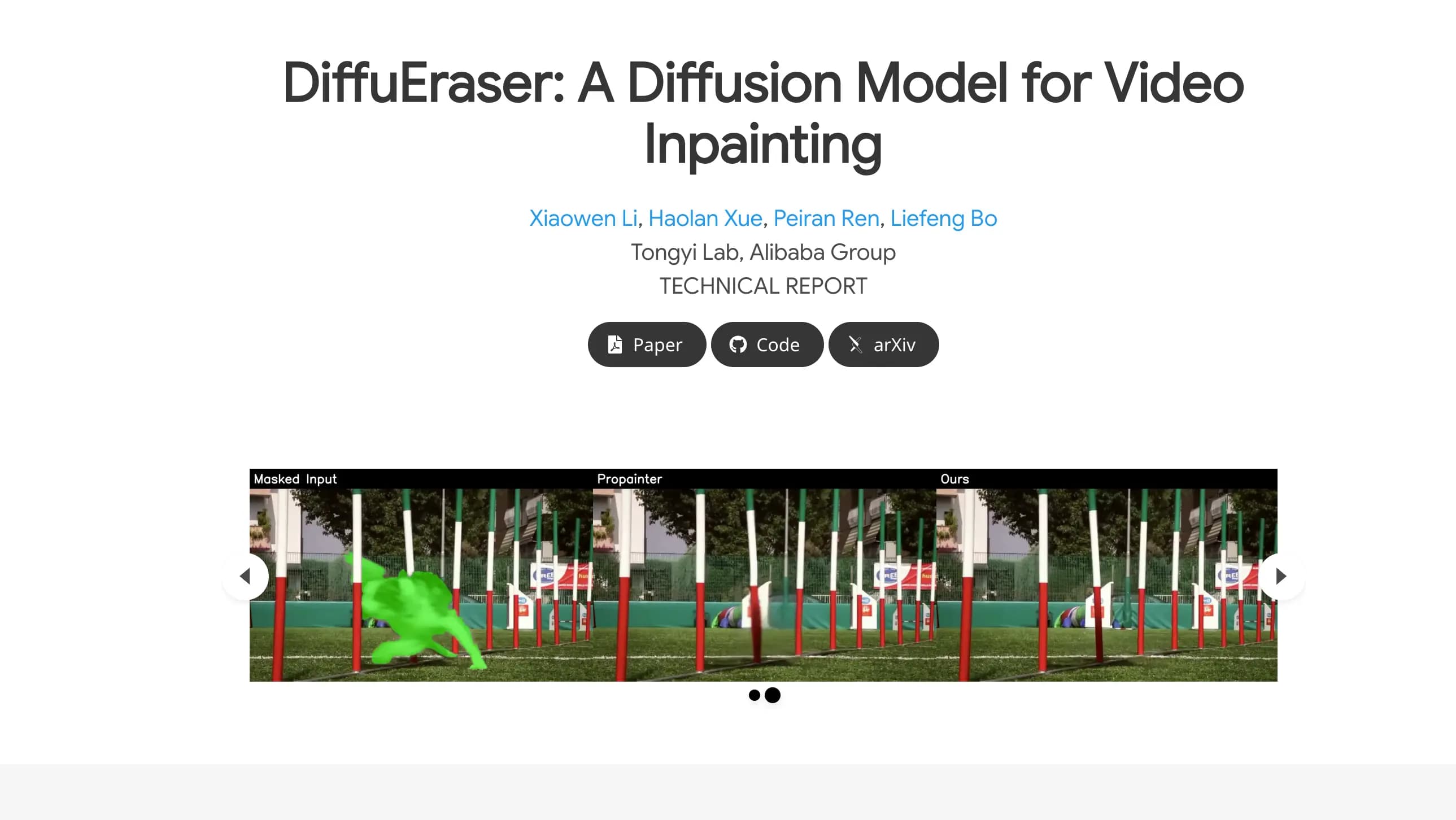 DiffuEraser AI: Advanced AI Tool for Erasing Objects in Videos