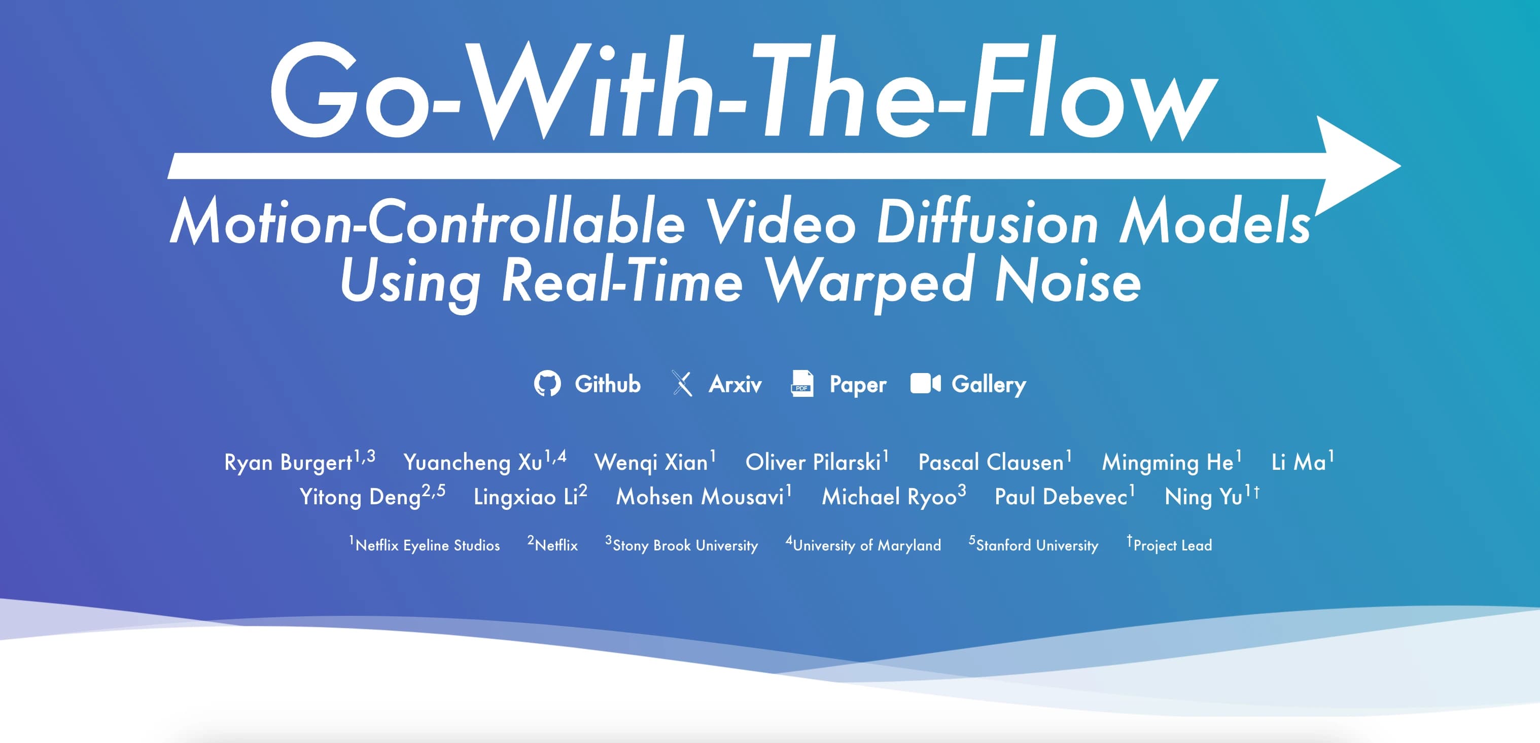 Go-with-the-Flow: Motion Control for Video Diffusion Models