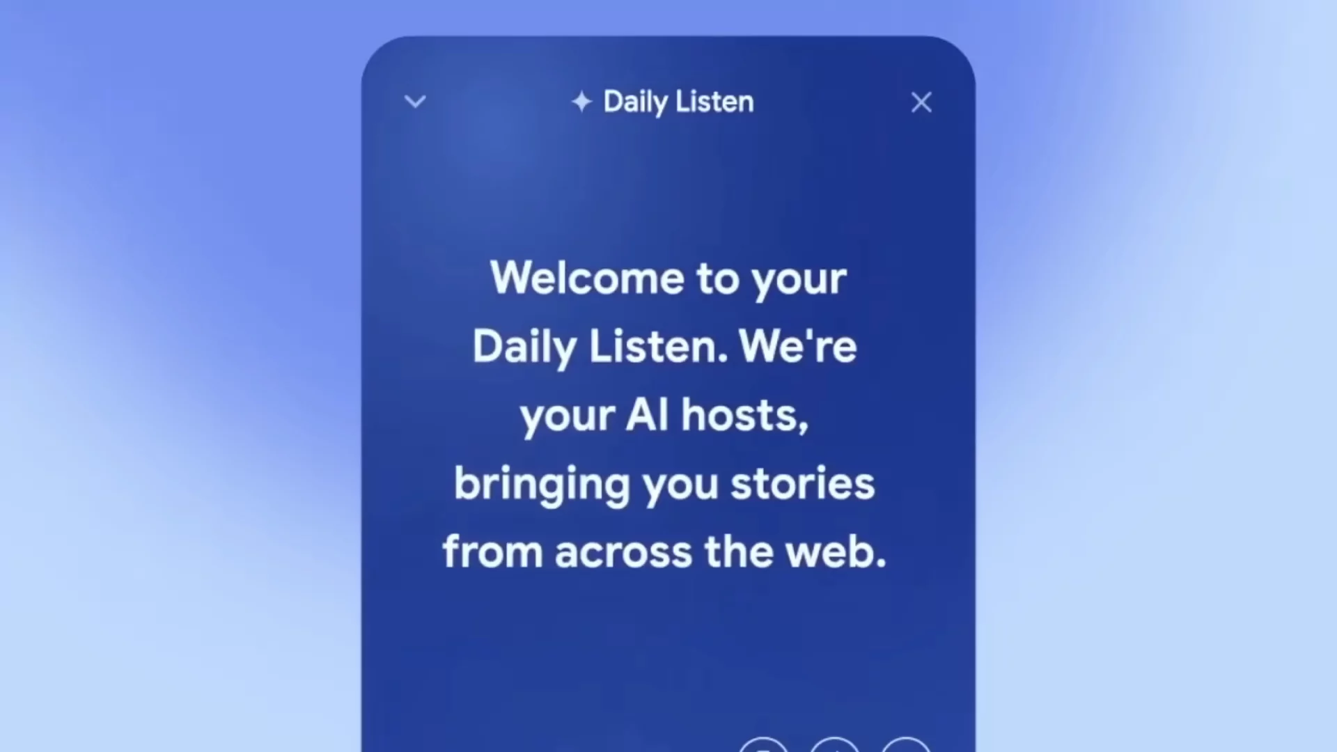 Google Daily Listen AI