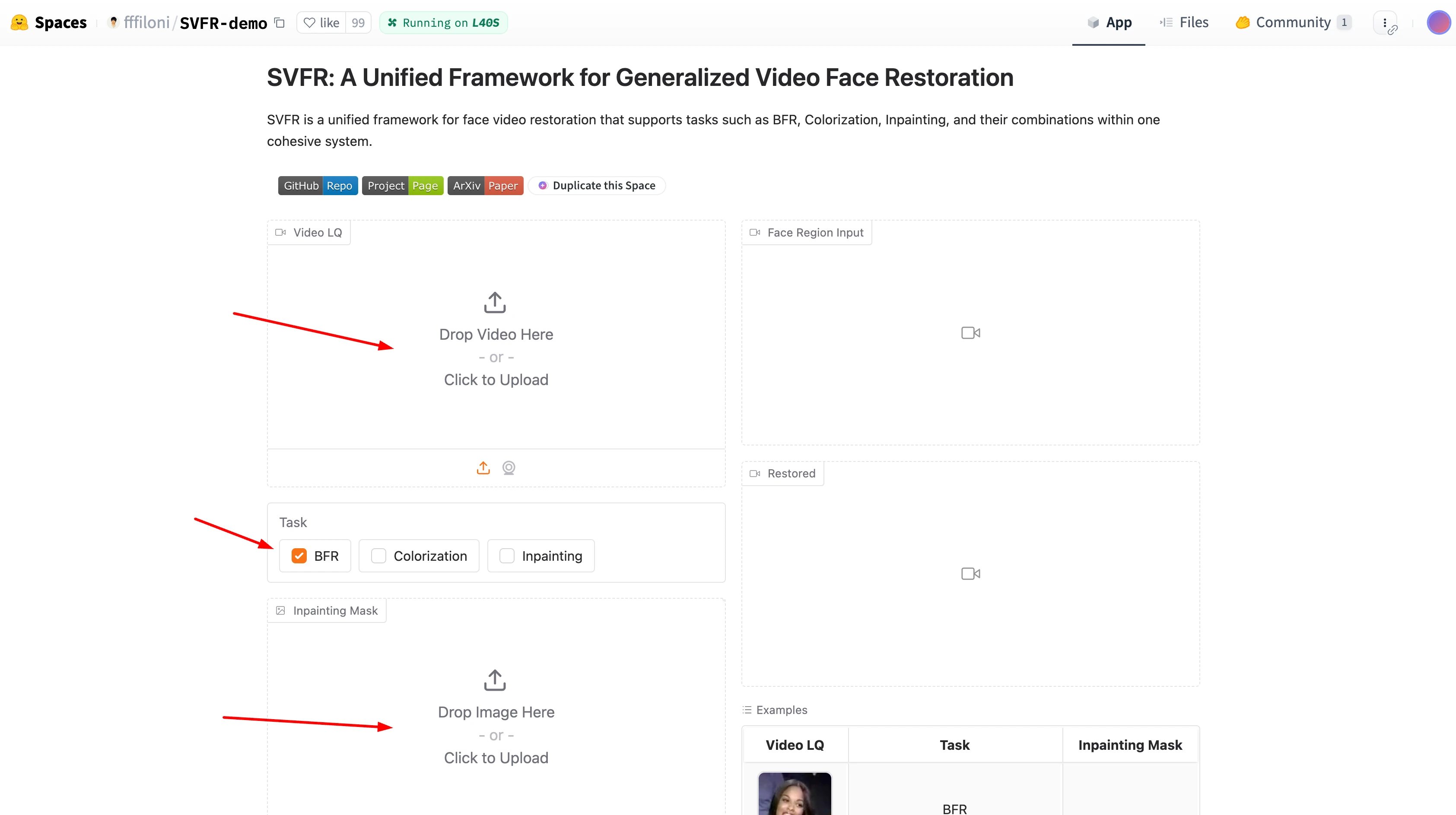 SVFR Face Restoration Huggingface